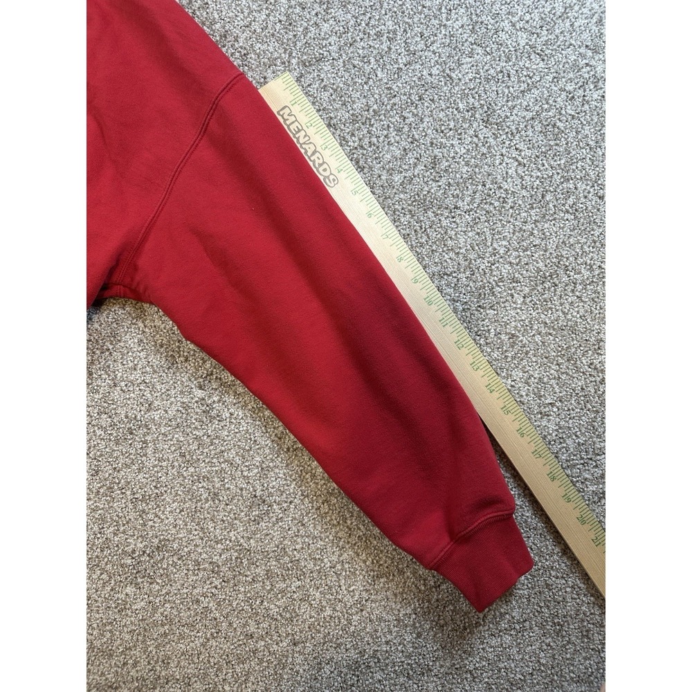 VTG 90s M&C Sportswear Crewneck Sweatshirt Womens L Red Cat Love - Picture 6 of 9